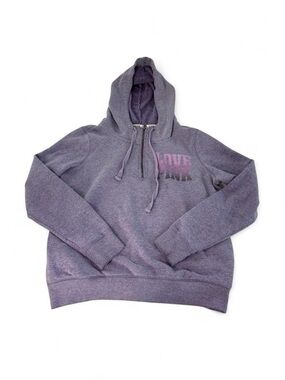 Victoria's Secret PINK Purple Heathered Quarter Zip Sweatshirt